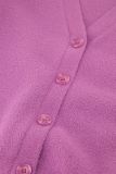 Fluffy vestje met knopen en V-hals van het merk Studio Anneloes in de kleur roze.