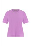 Basis T-shirt van stevige travelkwaliteit met ronde hals van het merk Studio Anneloes in de kleur lila pink.