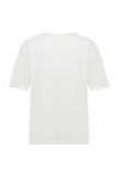 T-shirt met ronde hals en opdruk van het merk Studio Anneloes in de kleur wit  met oranje.