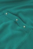 Pullover met boothals, dropped shoulders met kleine knoopjes en driekwart mouw van het merk Studio Anneloes in de kleur groen.