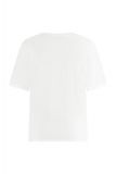 Wit T-shirt met opdruk en korte mouwen van het merk Studio Anneloes.