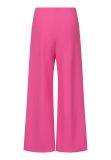 Comfortabele broek van het merk Sisters Point met elastieken tailleband en wijde pijpen in de kleur wild pink.