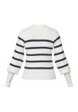 Gebreide trui met strepen van het merk Sisters Point in de kleur cream/navy.