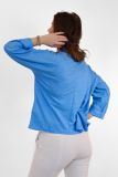 Open vest met lange mouwen van het merk Notshy in de kleur blauw.