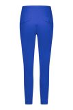 Azure blauwe broek van travelstof met aangesloten fit van het merk Studio Anneloes.