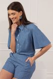 11014 Bobby Jeans Butterfly Blouse - Mid Jeans