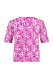t-shirt, batikprint, studio anneloes, ronde hals, korte mouwen, roze