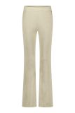 Comfortabele broek met lurex, elastieken tailleband en wijde pijpen van het merk Studio Anneloes in de kleur goud.
