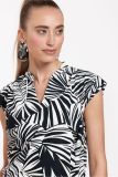 11569 Kitty Palm Blouse - Kit/Black