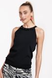 11652 Feline Beads Top - Zwart