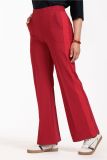 11681 Remi bnd Contrast Trousers - Dark Red