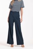 11692 Flair Mini Check Trousers - Dark Blue/Black