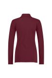 Bordeaux rode blouse van travelstof.