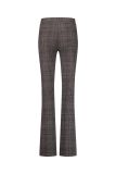 12018 Flair LONG check trousers - Merlot/Kit