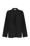 Blazer met cape mouwen van het merk Studio Anneloes met reverskraag, knoopsluiting, knoop en klepzakken
