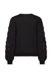 12060 Hilly Embroidery Pullover - Zwart