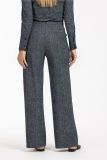 120698 Lexie bnd Tweed Trousers - Black/Off White