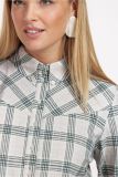 12121 Bobby Western Check Blouse - Grey Melange/Antraciet