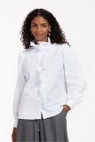 12149 Idette Poplin Blouse - White