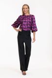 12196 Philou 2way Love Top - Black/Magenta