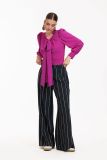 12212 Laurencia Bow Blouse - Magenta