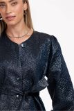 12239 Pams Shiny Jacket - Dark Blue