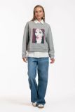 12259 Ninay Face Sweater - Grey Melange