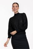 12262 Mireille Sequins Pullover - Black