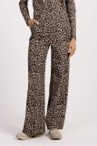 12301 Lexie Leopard Trousers - Latte/Black