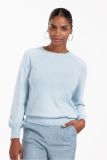 12402 Basha Cashmere Pullover - Light Blue