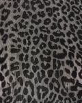 Mesh top van het merk Freequent met leopard dessin met lange mouwen en ronde hals in de kleur zwart.