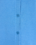 Fijnbrei vestje met ronde hals en knoopsluiting van het merk Freequent in de kleur marina.