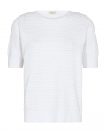 T-Shirt met korte mouwen van het merk Freequent met noppenstructuur in de kleur brilliant white.