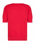 T-Shirt met korte mouwen van het merk Freequent met noppenstructuur in de kleur lollipop.