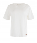 T-Shirt van het merk Moscow met ronde hals en korte mouwen in de kleur off white.