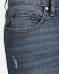 Zak van 5-pocket flare spijkerbroek in de kleur medium blue wash.
