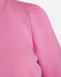 Roze jersey top met halflange pofmouwen van het merk Sisters Point.