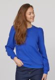 Sweater met lange mouwen, plooien op de schouder en regular fit van het merk Sisters Point in de kleur bright cobalt.