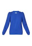 Sweater met ronde hals en lange pofmouw van het merk Sisters Point in de kleur bright cobalt.