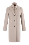 Wolmix coat met binnenjack van het merk Moscow in de kleur beige.