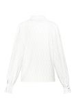 Blouse met embroidery, ruffles bij de kraag en manchetten  van het merk Sisters Point in de kleur white.