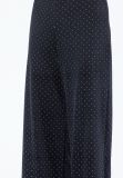 Broek met rechte, wijde pijp van het merk Sisters Point met all-over zilveren dotjes in de kleur zwart.