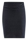 Korte aangesloten rok met dotjes van het merk Sisters Point in de kleur zwart/zilver.