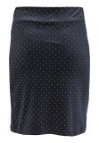 Korte aangesloten rok met dotjes van het merk Sisters Point in de kleur zwart/zilver.
