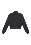 Bomber jacket met drukknoop sluiting, borstzakken en lange mouwen met boorden van het merk Sisters Point in de kleur black.