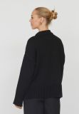 17730 Miba-Bow Pullover met Strik - Zwart/Creme