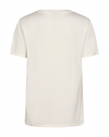 T-Shirt van het merk Freequent met ronde hals, korte mouwen en opdruk in de kleur off white/pepper green.