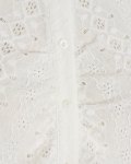 Blouse van opengewerkte stof met lange mouwen en knoopsluiting van het merk Freequent in de kleur off white.