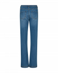 Stretch jeans met rechte pijp en opgestikte zakken van het merk Freequent in de kleur light denim blue.