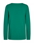 Basic shirt met ronde hals en lange mouwen van het merk Freequent in de kleur pepper green.